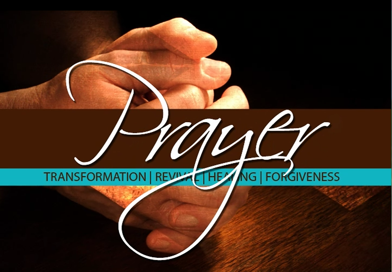 We are in intercessory prayer at the following times: